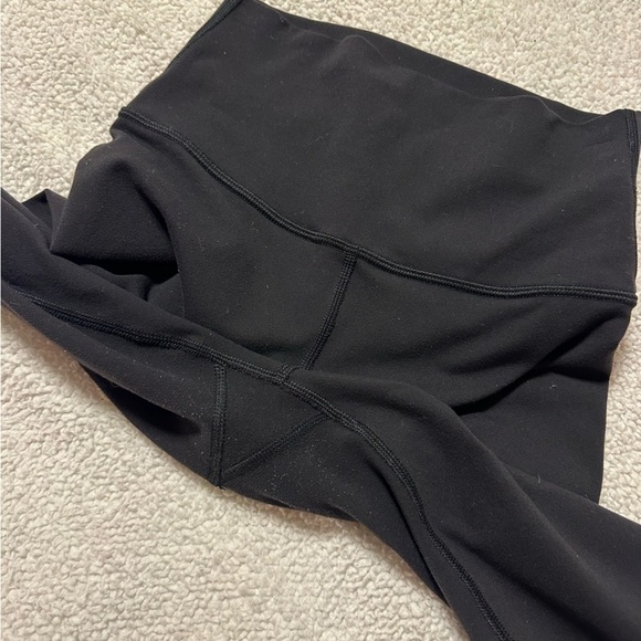 Lululemon Black Wunder Under Crop Hi-Rise Full-On Luon Leggings - Picture 11 of 13
